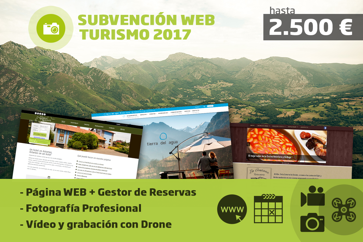 Subvención Web Turismo Asturias 2017|